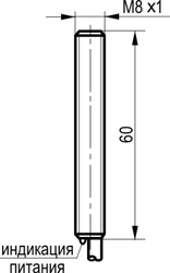 Габариты OY A12B-2-2,5-P